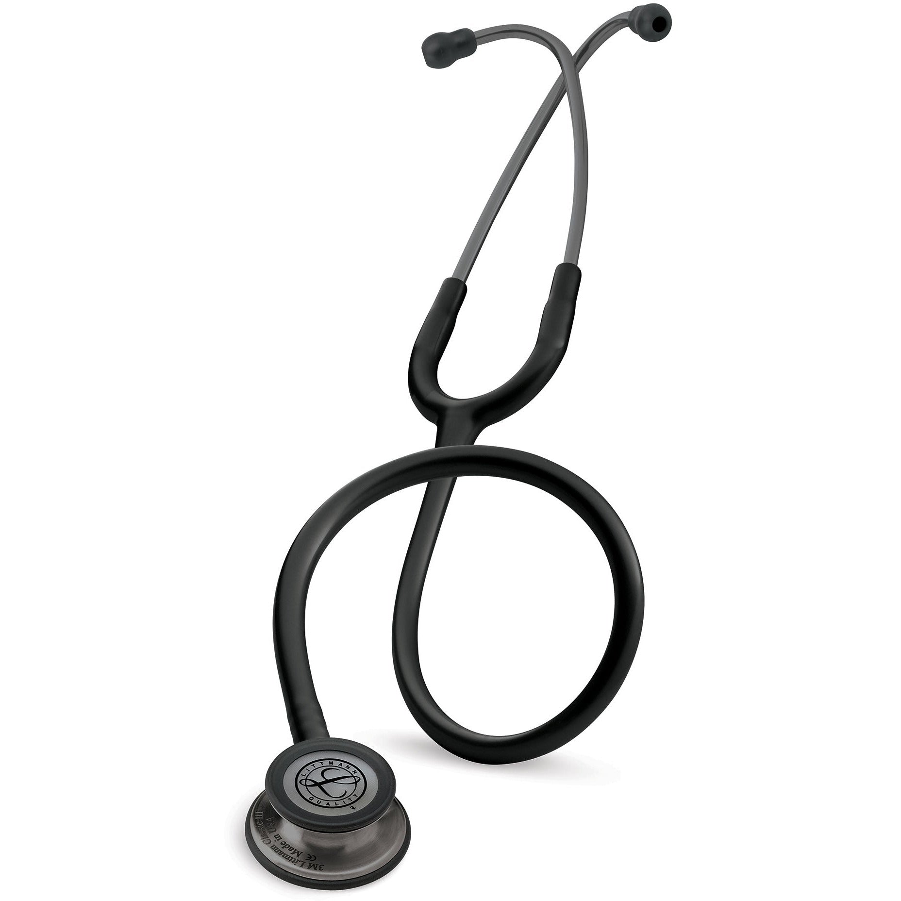 Littmann Classic III Monitoring Stethoscope: Black and Smoke 5811 - Ov