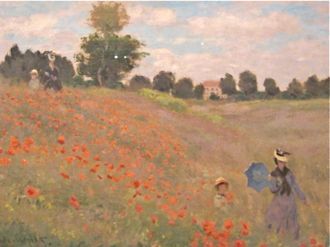 クロード・モネ「アルジャントゥイユのひなげし」＿メルシーパリ.ネット