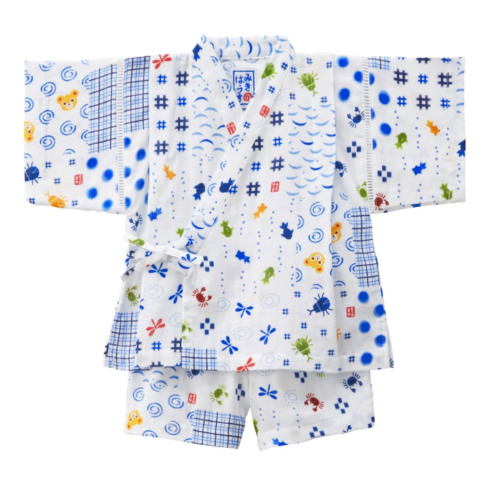 パッチワーク柄プッチー甚平スーツ – ミキハウスオフィシャルサイト