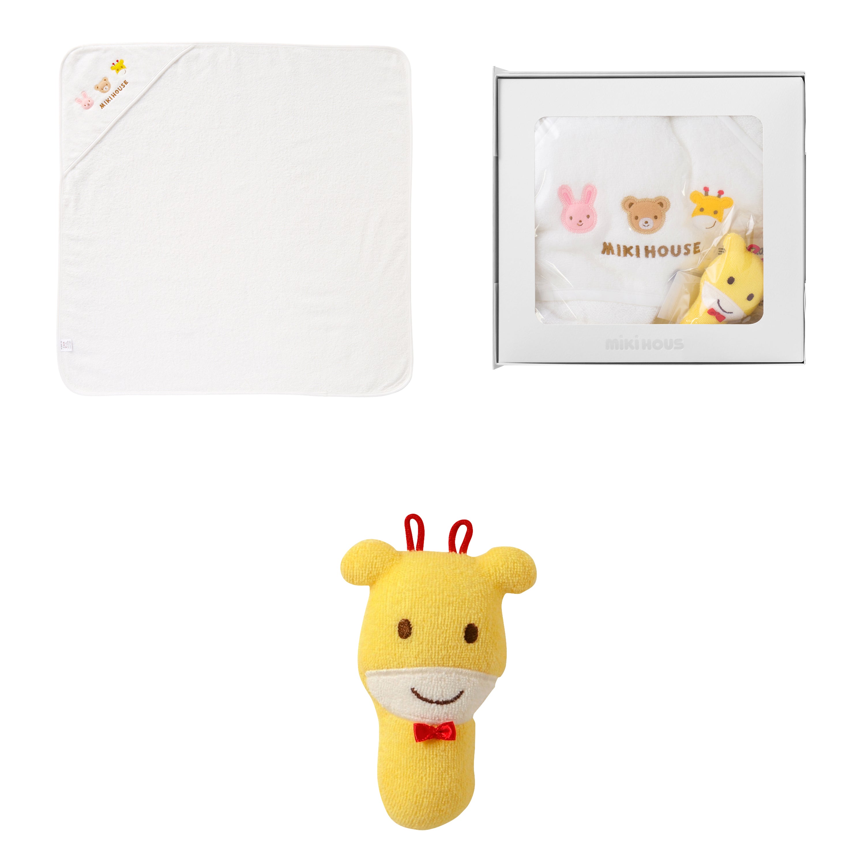 WEB限定】ギフト バスタオル・ラトルセット【BOX付き】 – ミキハウス