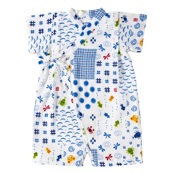 パッチワーク柄 プッチー甚平オール – ミキハウスオフィシャルサイト