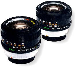 Canon FD Standard lenses at 50mm Focal Length