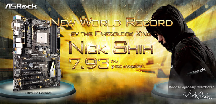 New Overclocking World Record! Nick Shih Hits 7.93GHz - Modders-Inc