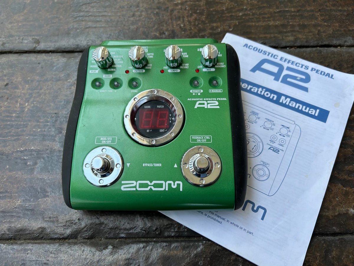 Zoom A2 Acoustic Effects Pedal – Moze Guitars
