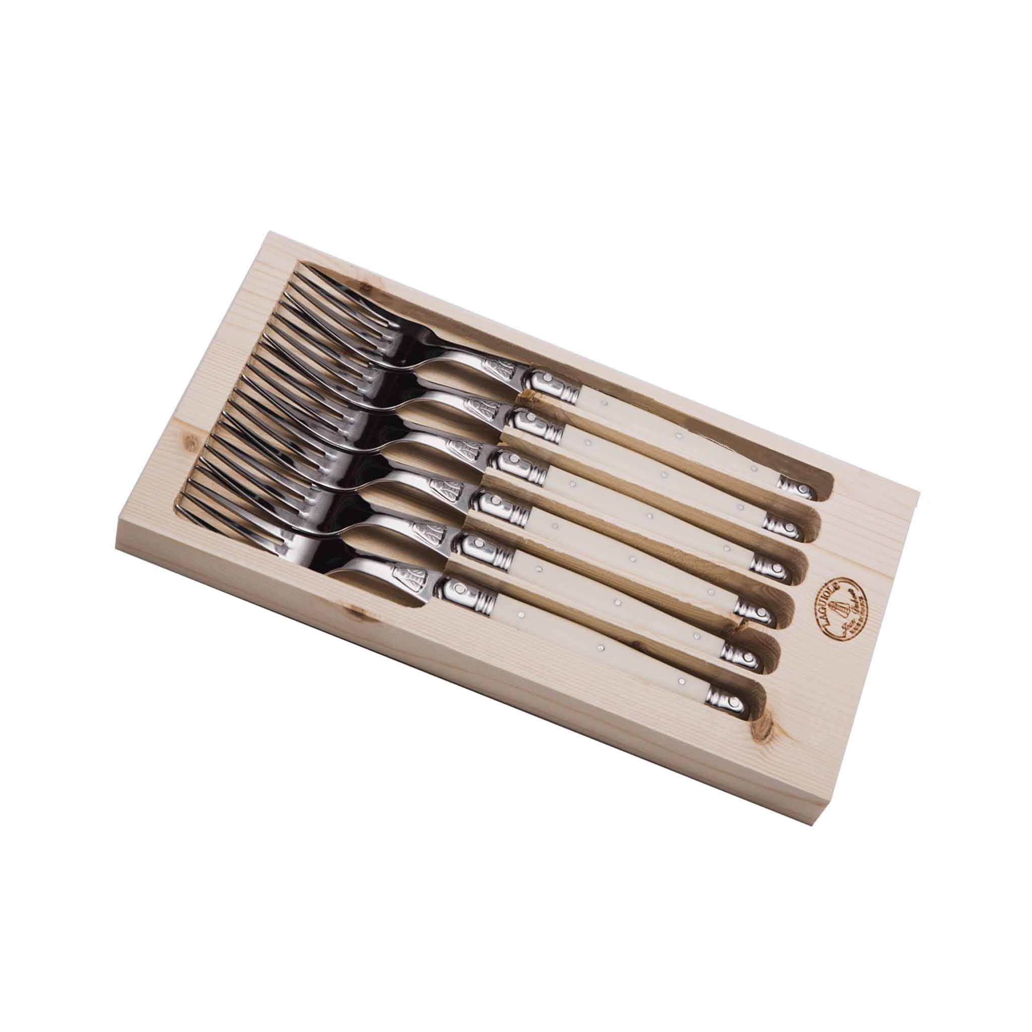 JEAN DUBOST LAGUIOLE 6 IVORY FORKS – monsieur marcel gourmet market
