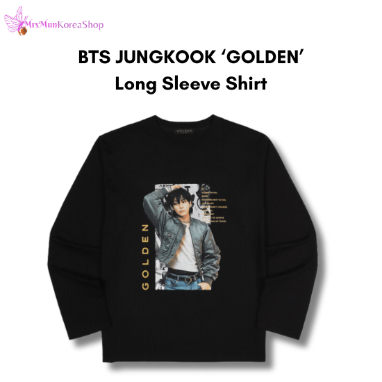 BTS Jungkook Golden Long sleeve Shirt – MrsMunKorea Shop