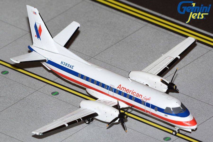 Gemini Jets G2AAL1339 1:200 American Eagle Saab 340B N389AE – MTS