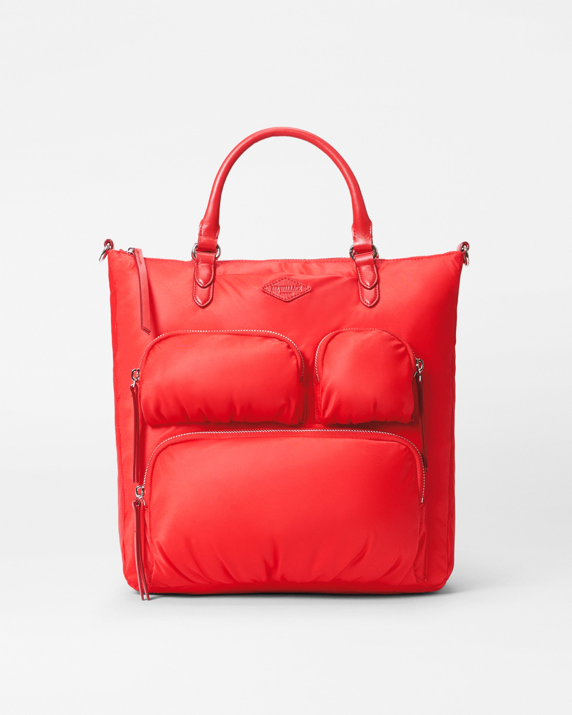 Bright Red Convertible Backpack | MZ Wallace