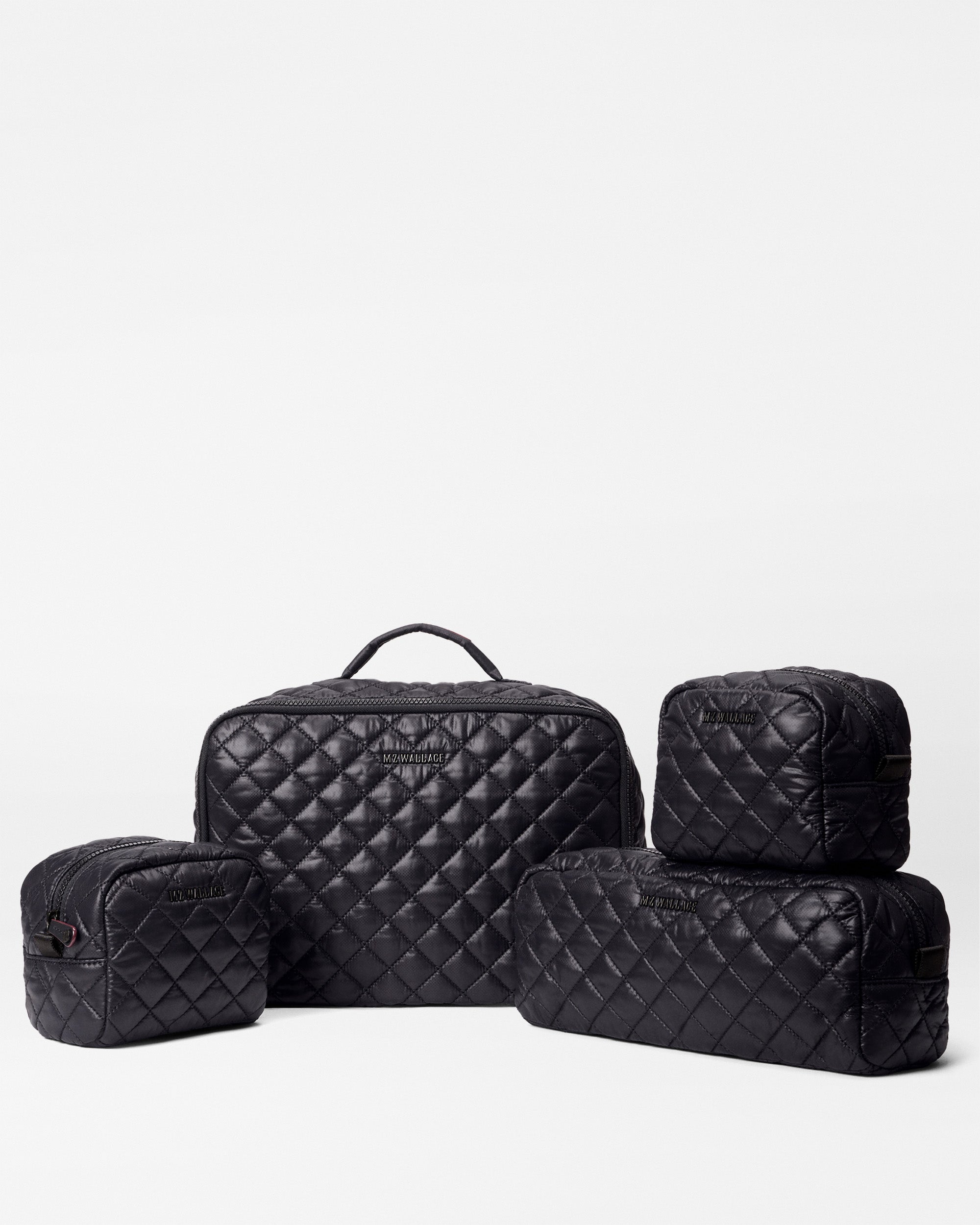 Quilted Black Packing Cubes | MZ Wallace