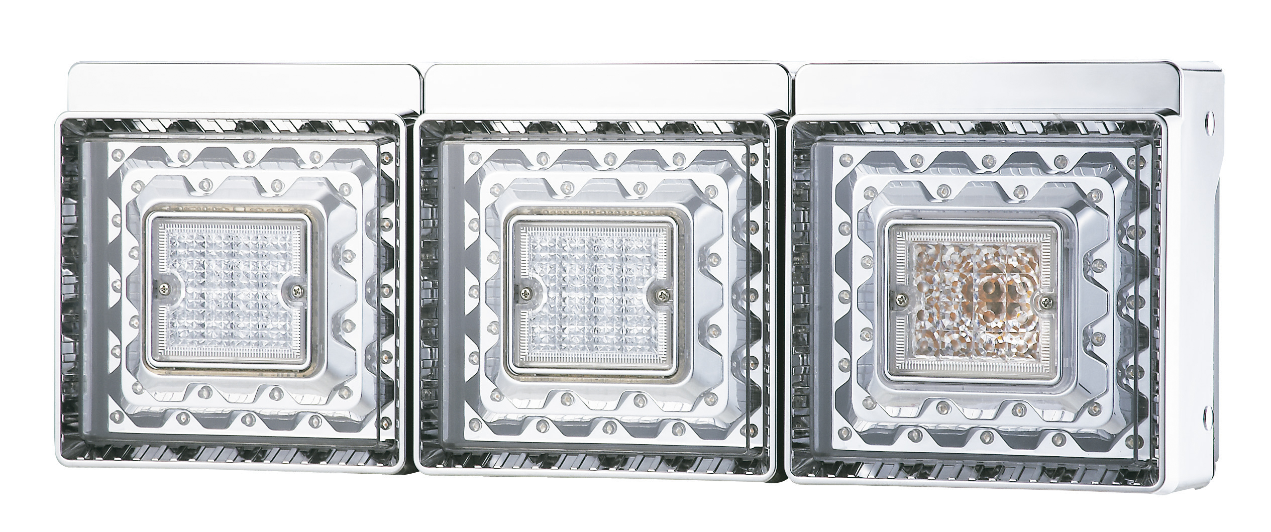 JB角型LEDテールランプ 3連 バックランプ付｜製品情報｜日本ボデー