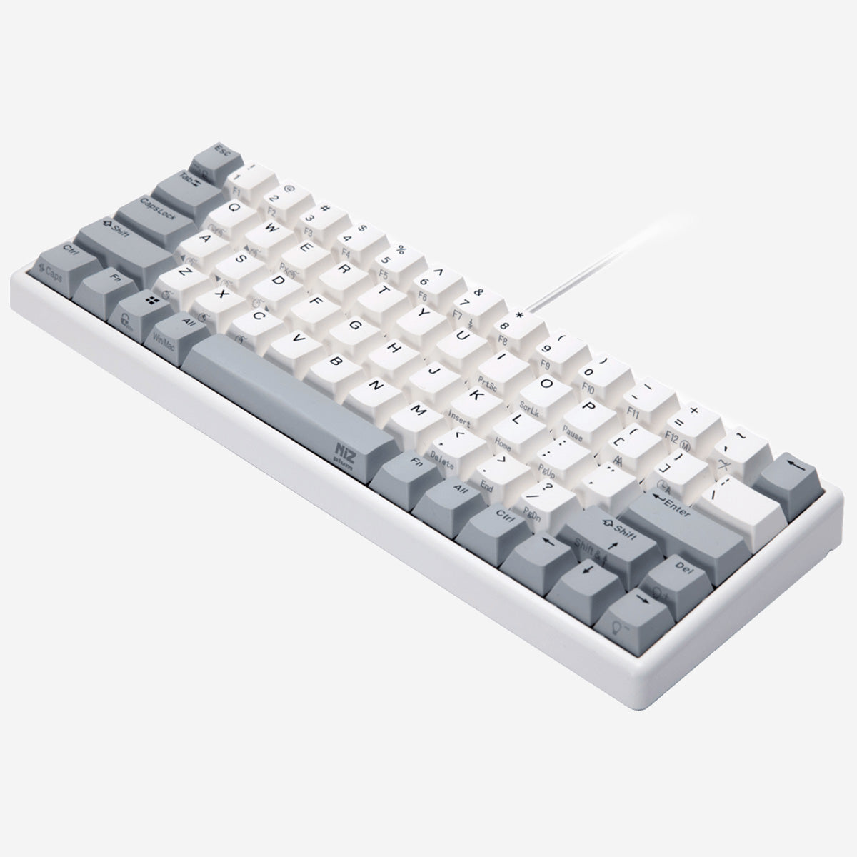 NiZ Atom66 White | 66キー コンパクト静電容量キーボード | ミニマル