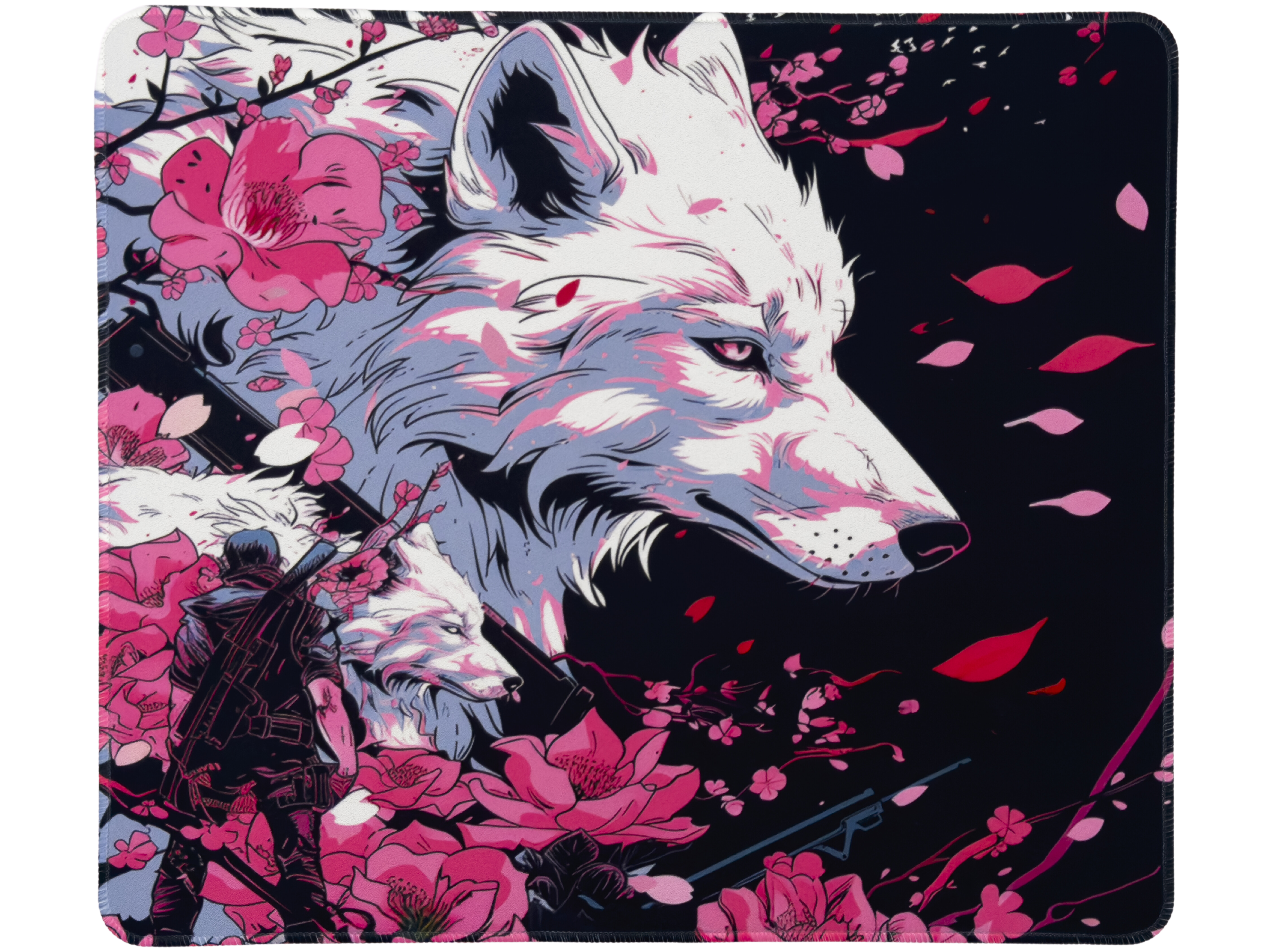 AzpectCustomz Sakura Wolf Infinity XL Hybrid Mousepad - 19