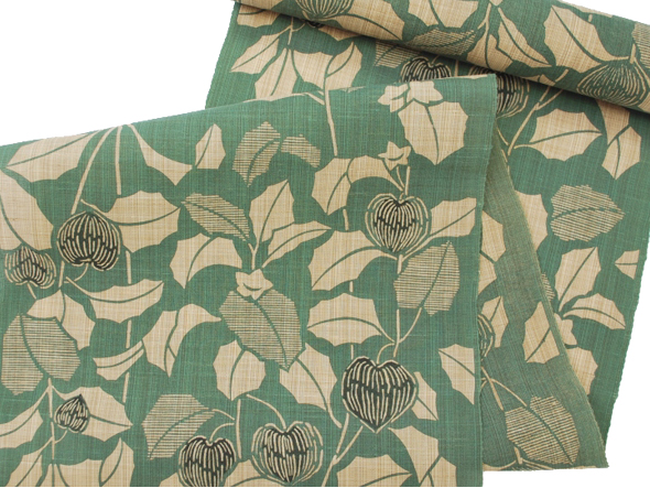 竺仙 奥州小紋浴衣(鬼灯) | 商品紹介 | 染と織たかはし