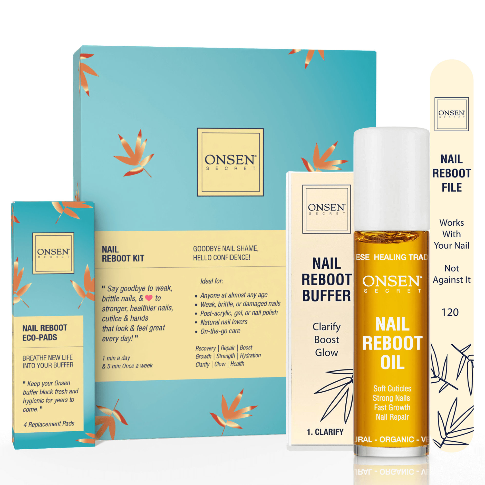 Essential Nail Reboot Kit (Oil) – Nail Repair & Hydration – Onsen