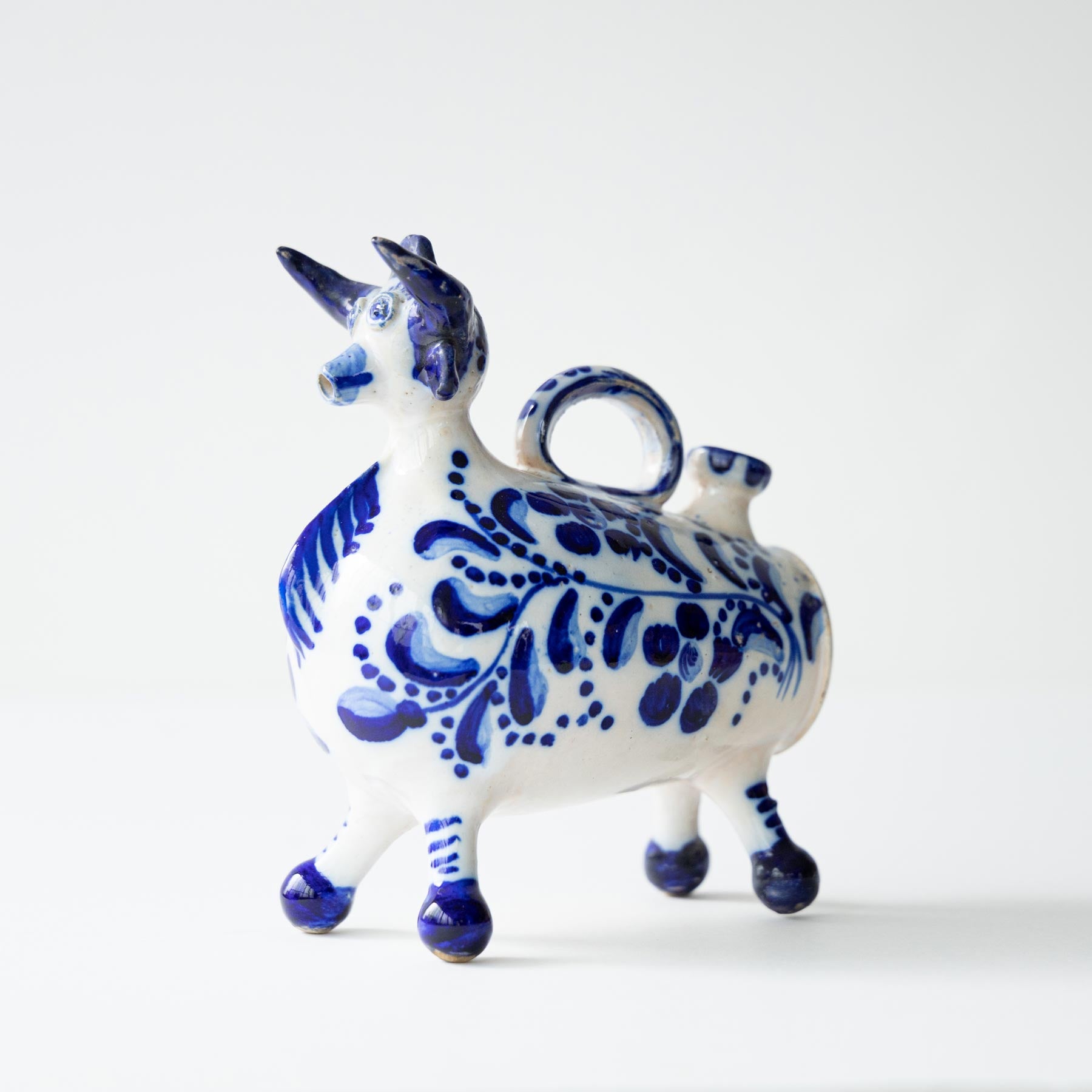 動物モチーフの陶器の大きな壺 景徳鎮 十錦 動物飾り壺（1対） 【商品