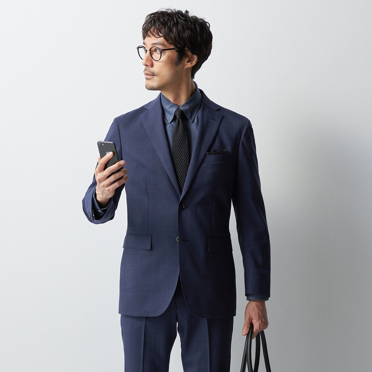 スマート ビズ セットアップ ジャケット グレンチェック|O45_5HA5S7