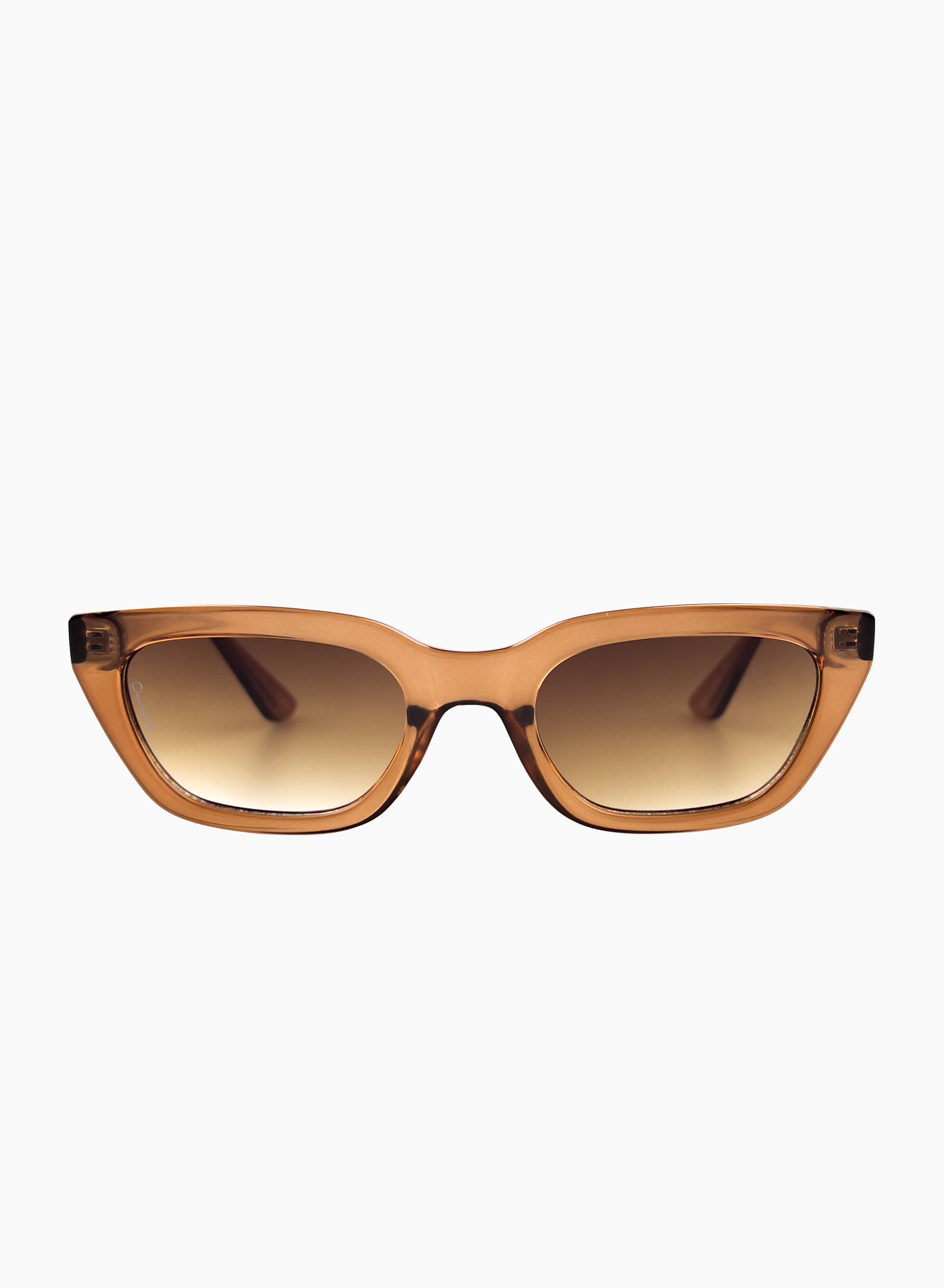 Nove Cat Eye Sunglasses – Transparent Coffee & Brown Lens – Otra