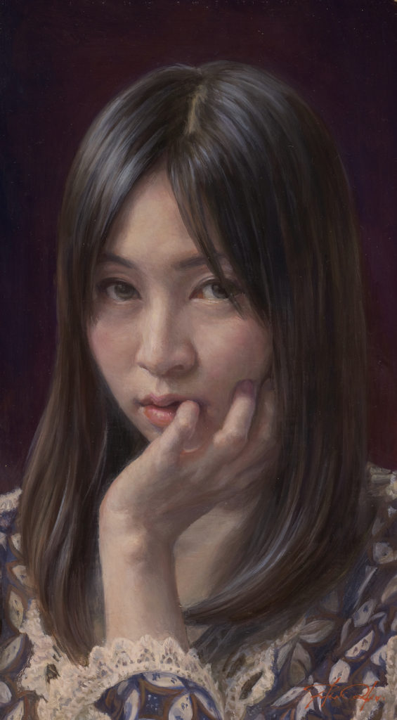 微彩 M4号 ｜ 【福井欧夏 公式HP】 写実絵画|リアリズム絵画|人物画