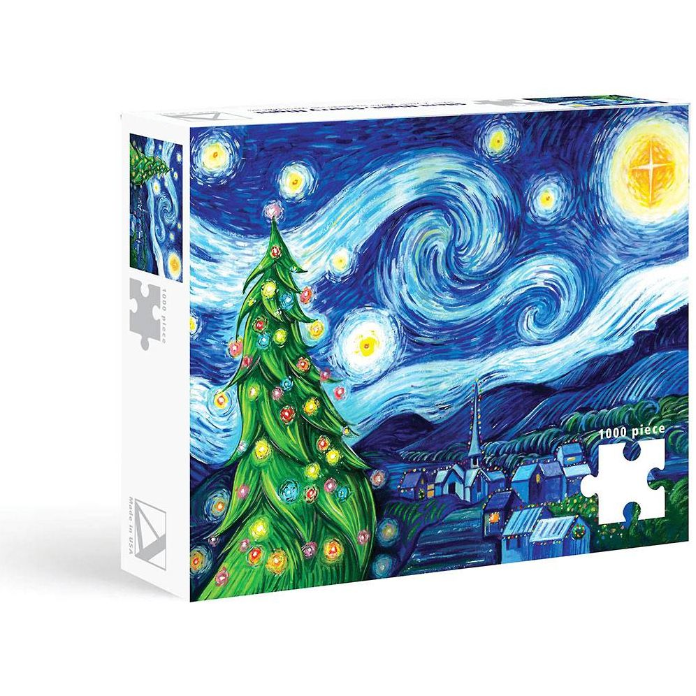 Silent Night, Starry Night 1000 piece Puzzle | Paper Source