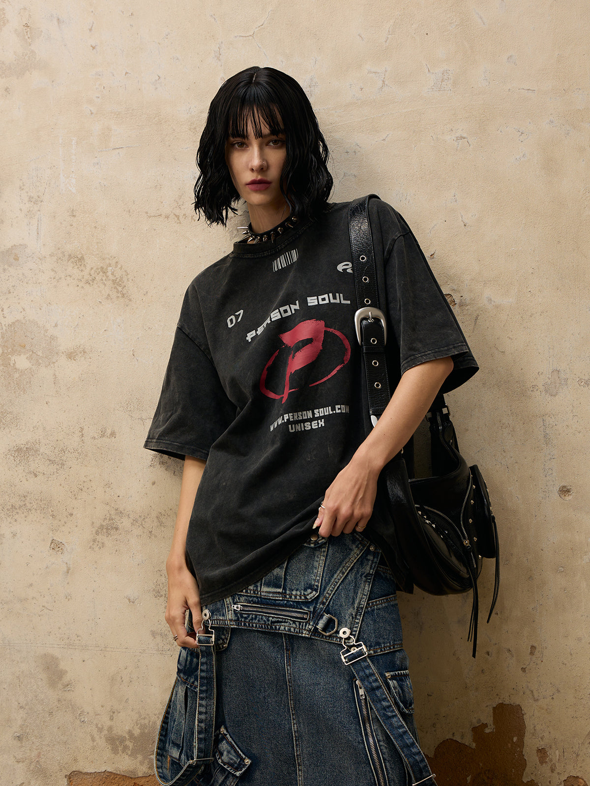Personsoul Wash Vintage T-shirt - personsoul