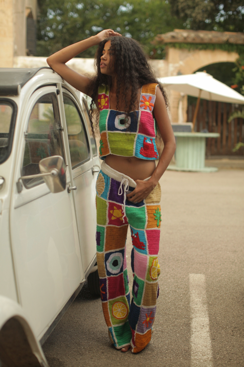 Crochet Patchwork Pants– pītusa