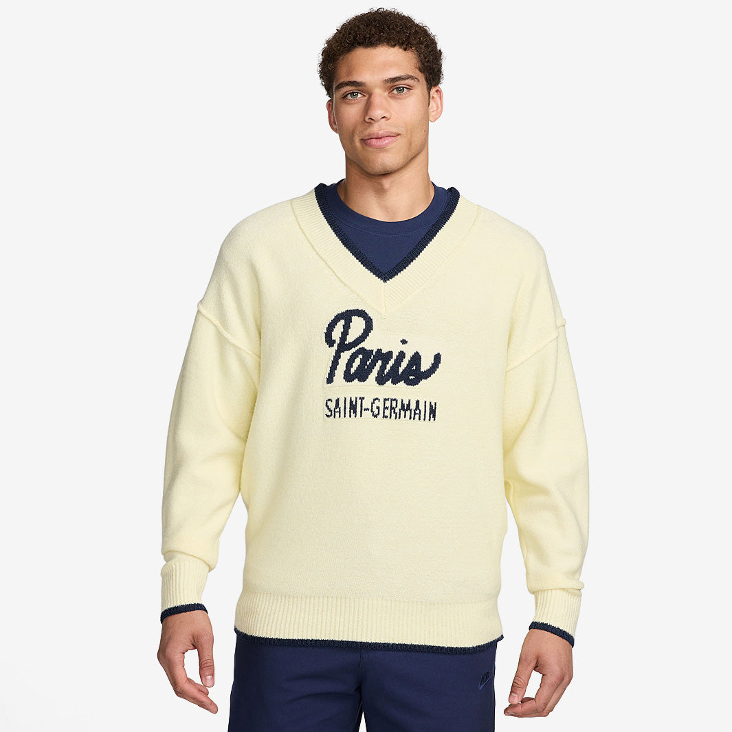 Nike Paris Saint-Germain 24/25 NSW Knitted Sweater - Alabaster