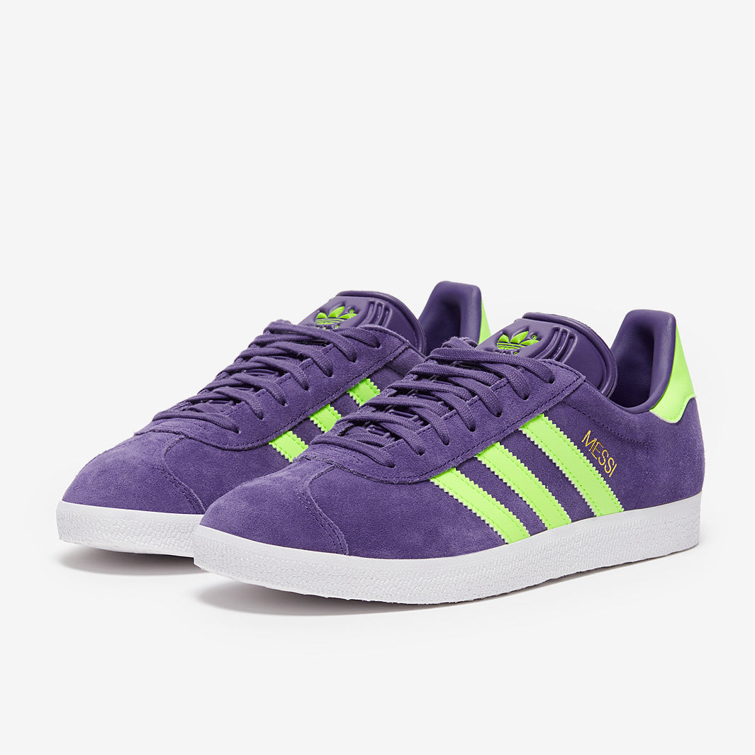 adidas Originals Gazelle x Messi - Unity Purple/Lucid Lemon - Mens