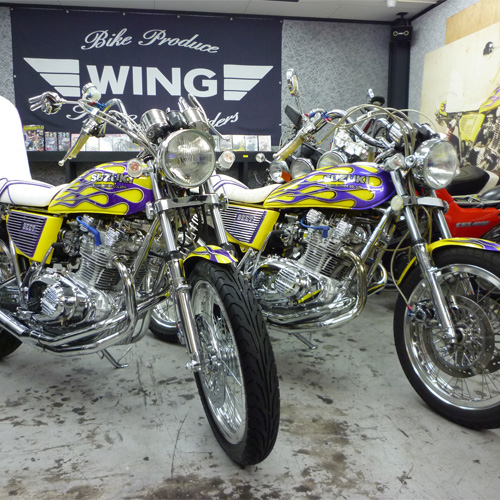 バイクプロデュースウイング / GS400用NEWウイング管 ハス切りタイプ