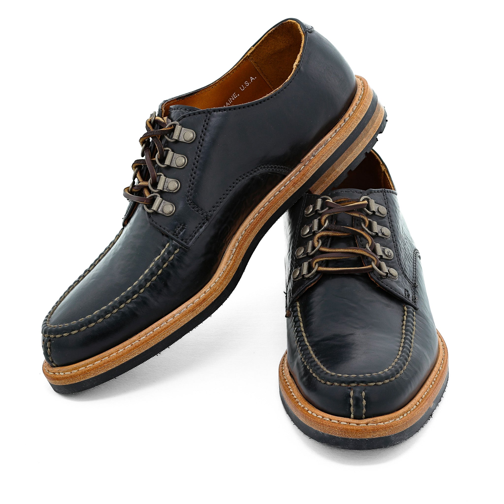 Norway Split Toe - Black Milled Shell Cordovan | Rancourt & Co