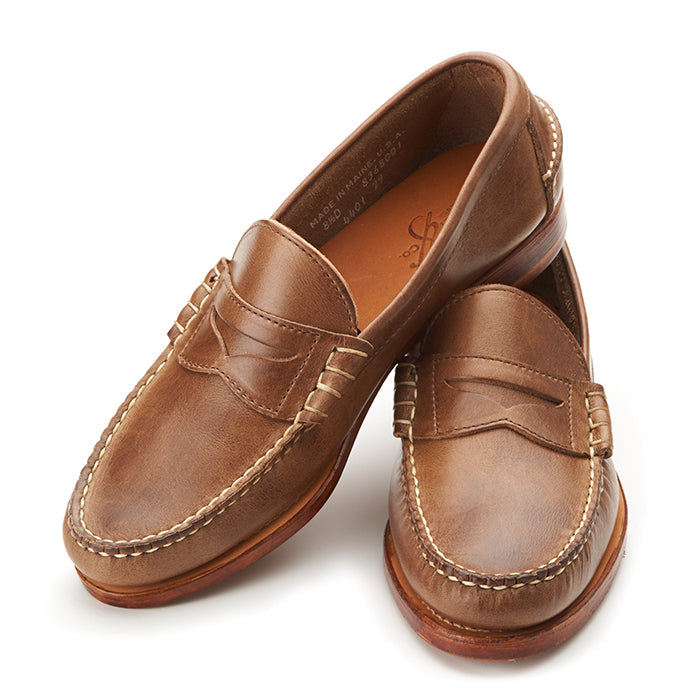 Beefroll Penny Loafers - Natural | Rancourt & Co. | Men's Boots