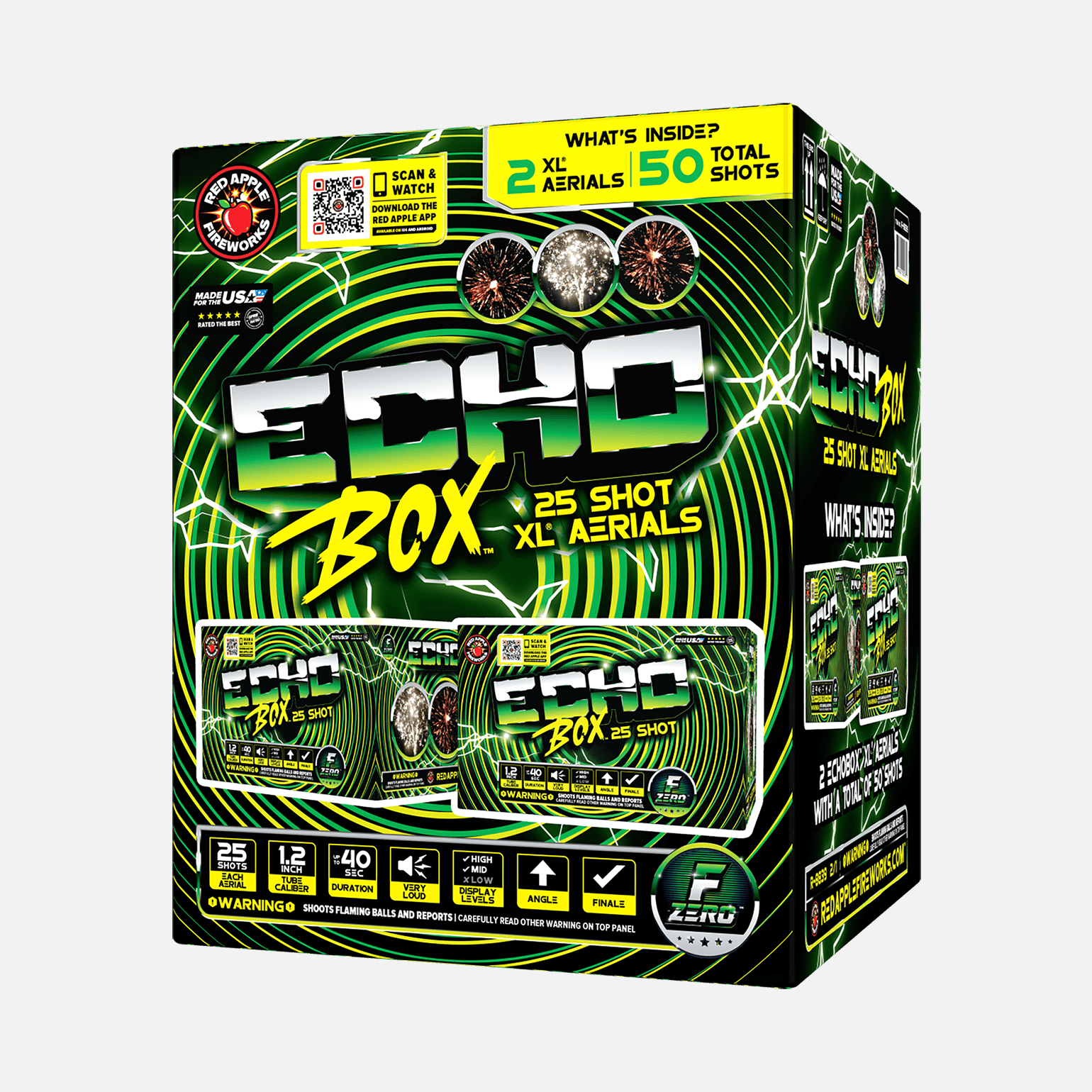 Echobox 25 Shots XL Aerials – Spectacular Fireworks