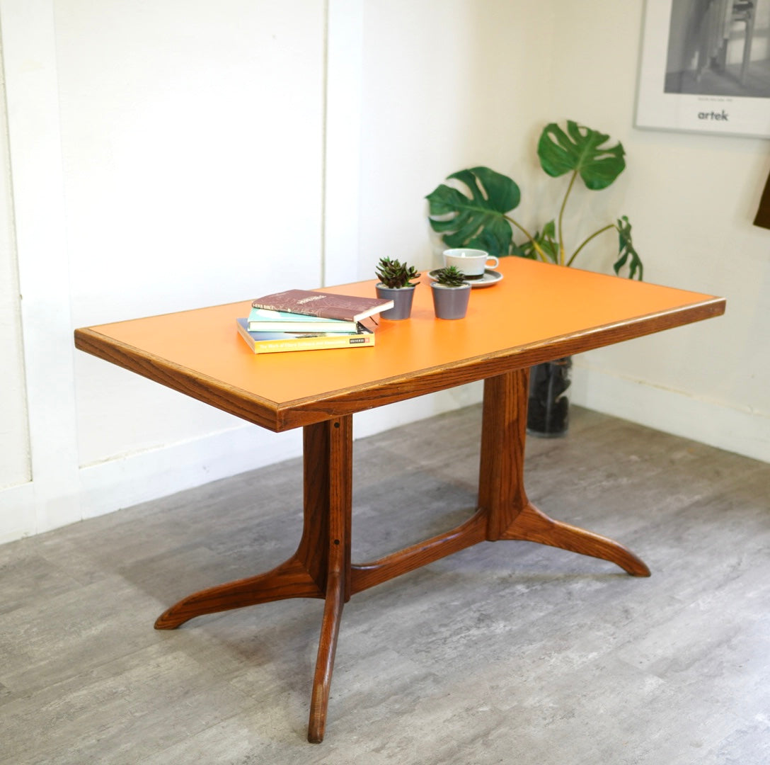 アメリカンヴィンテージ サイドテーブル オーク レトロ 中古