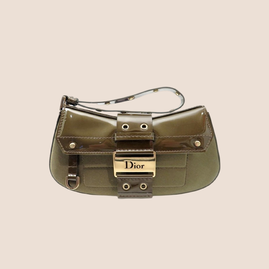 CHRISTIAN DIOR KHAKI STREET CHIC CLUTCH – RDB