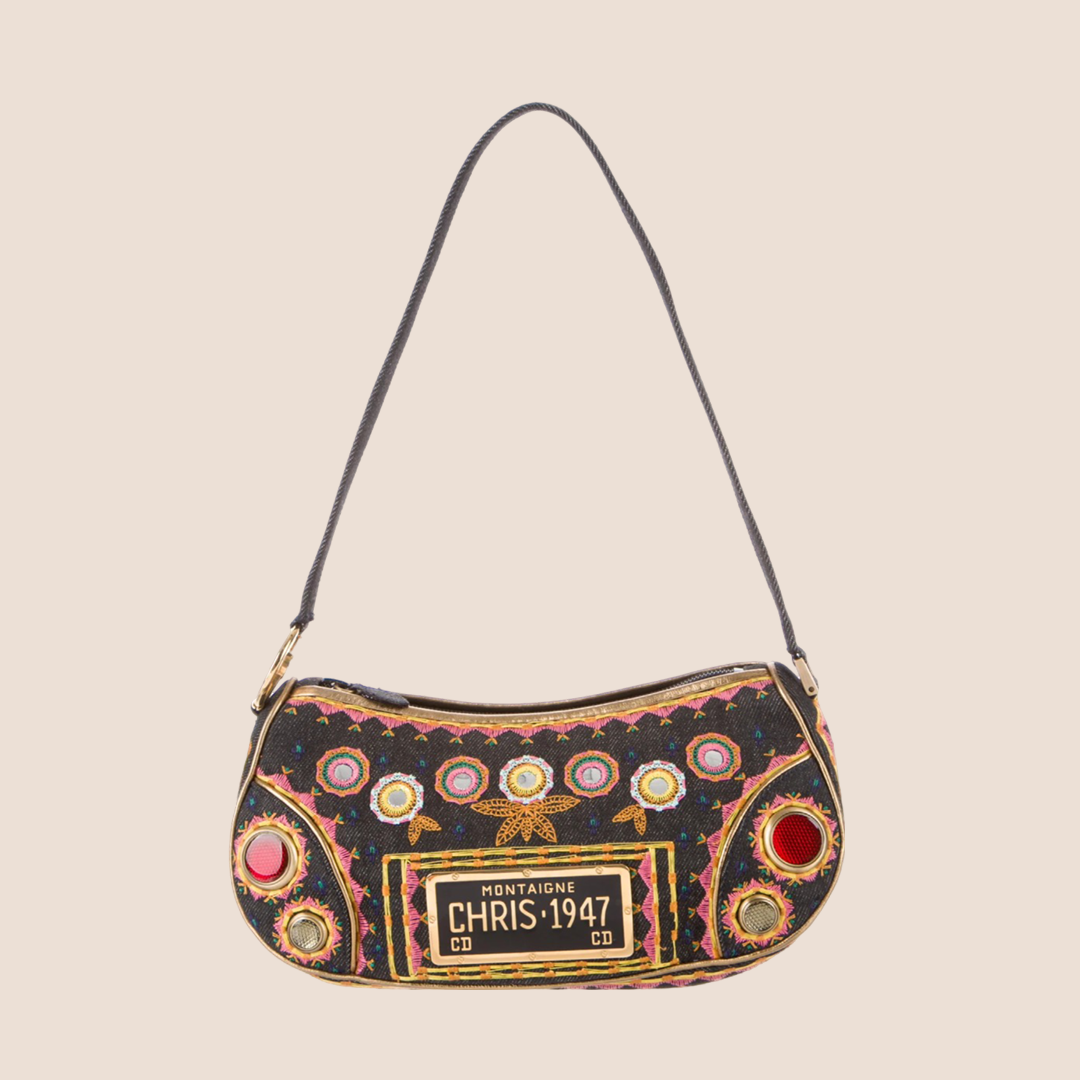 CHRISTIAN DIOR EMBROIDERED MONTAIGNE CHRIS 1947 BAG – RDB