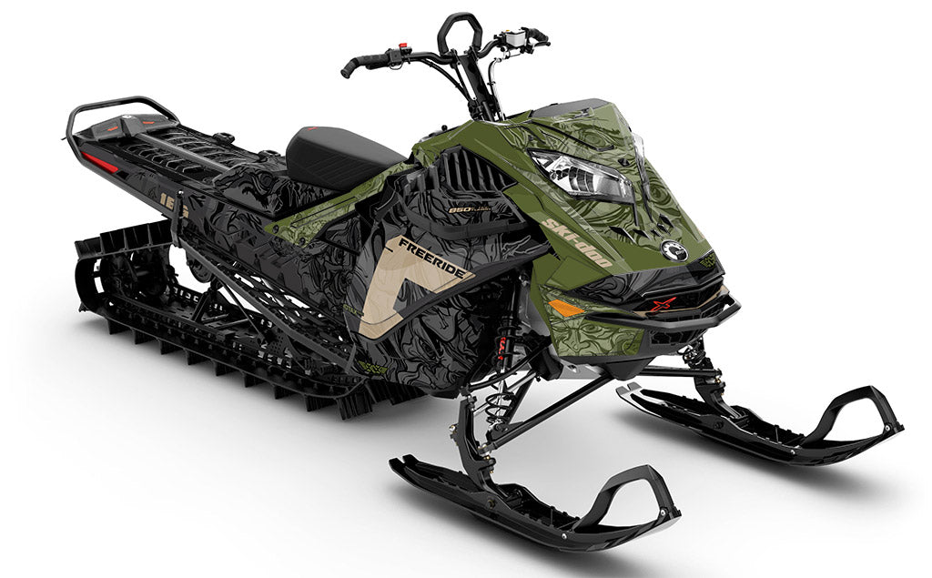 Mr Sinister Army Tan Ski-Doo REV Gen4 LWH - Freeride Premiumium