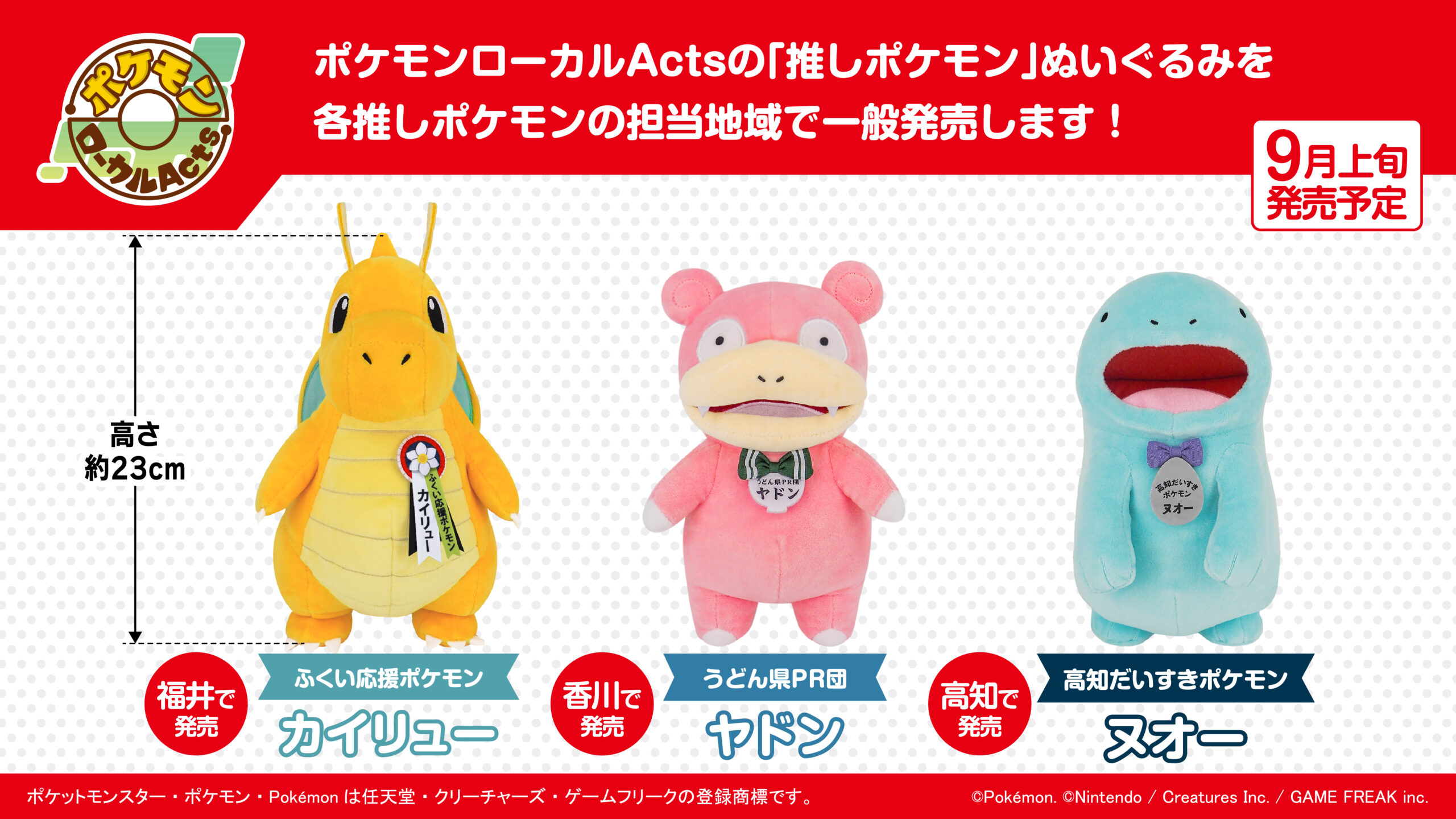 第2弾】ポケモンローカルActs 推しポケモンぬいぐるみの一般発売が決定