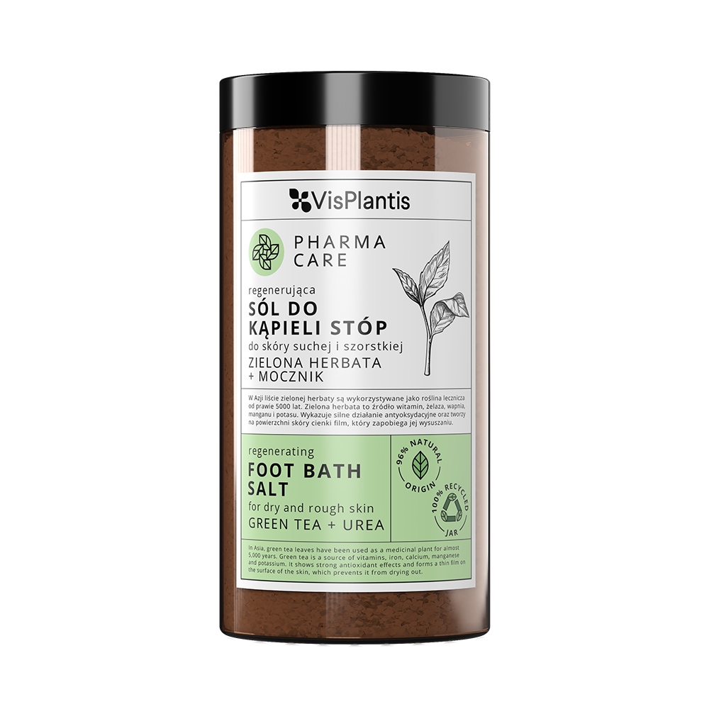 VisPlantis】フットバスソルト ＜GREEN TEA+UREAの香り