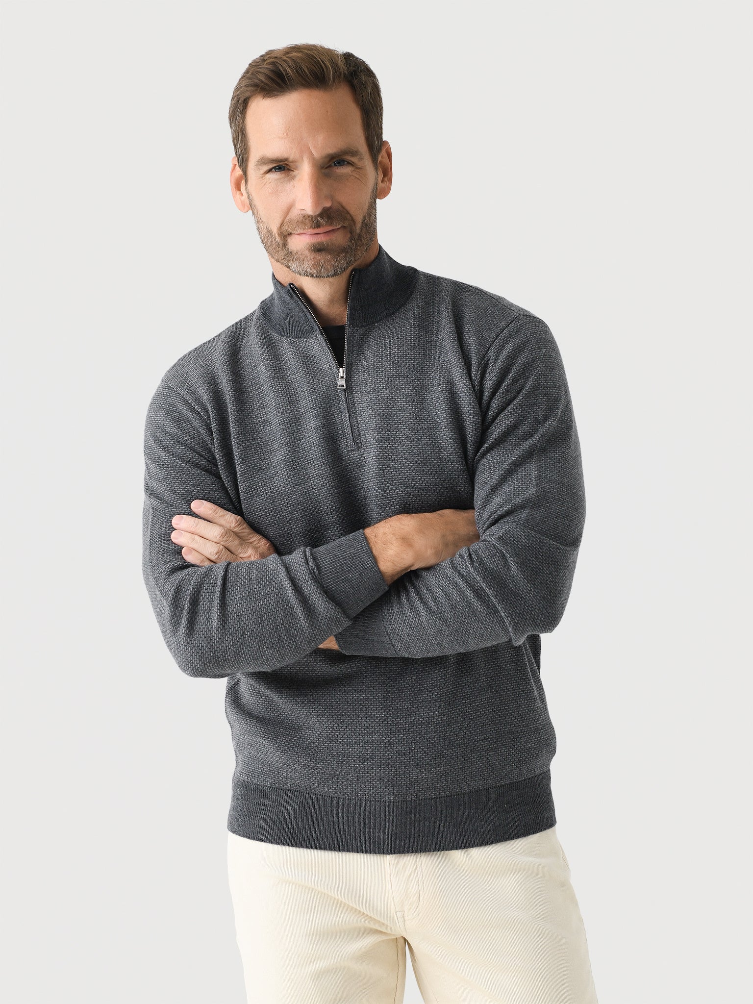 Peter Millar Crown Crafted Men's Ashland Quarter-Zip Sweater