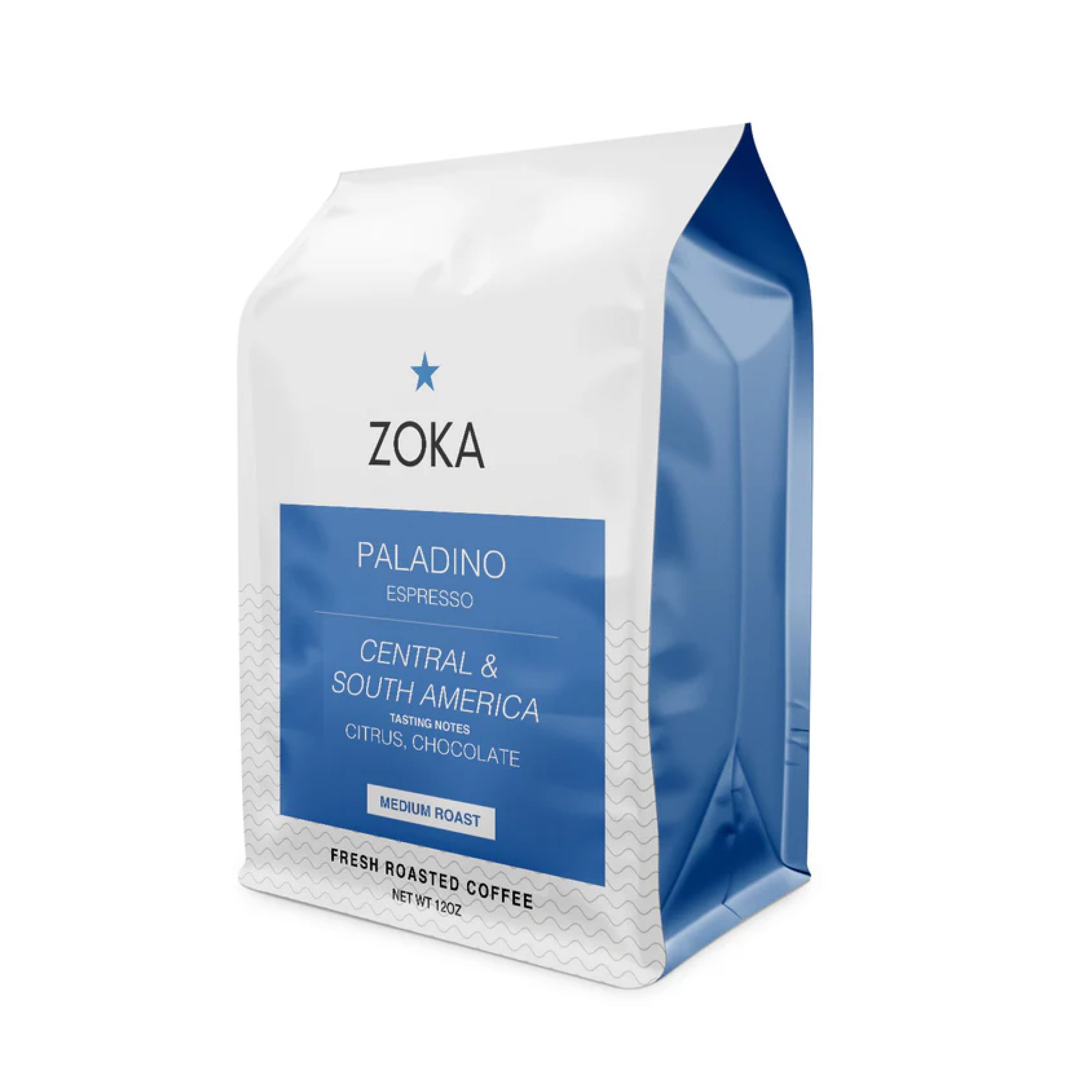 Zoka Coffee Espresso Paladino Blend - 12 ounces | Seattle Coffee Gear