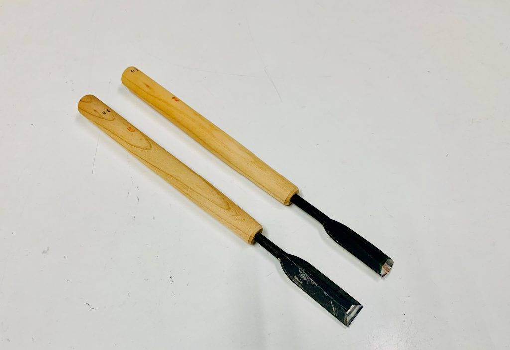52 平ノミ 1.0mm〜9.0mm(白翁-小道具ノミ) | 彫刻刀・木彫道具・木彫