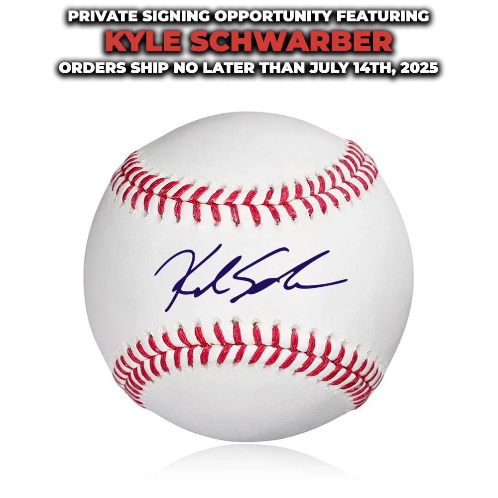 Kyle Schwarber Signed Phillies Baseball | Pre-sale Opportunity