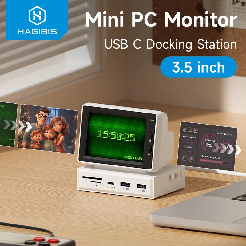 Hagibis Mini Monitor USB C Docking Station | Official Store