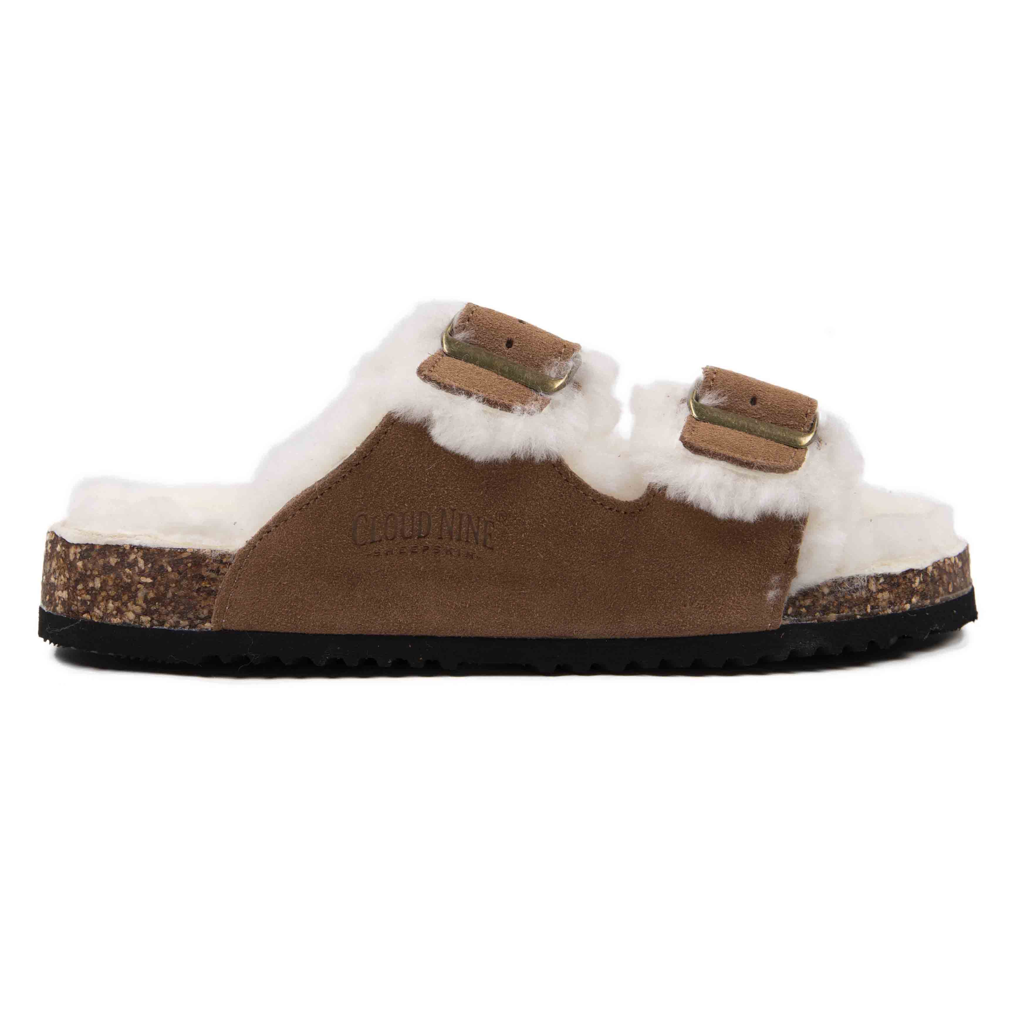 Ladies Sheepskin Felicia Scuff - Women's Slippers - Cloud Nine
