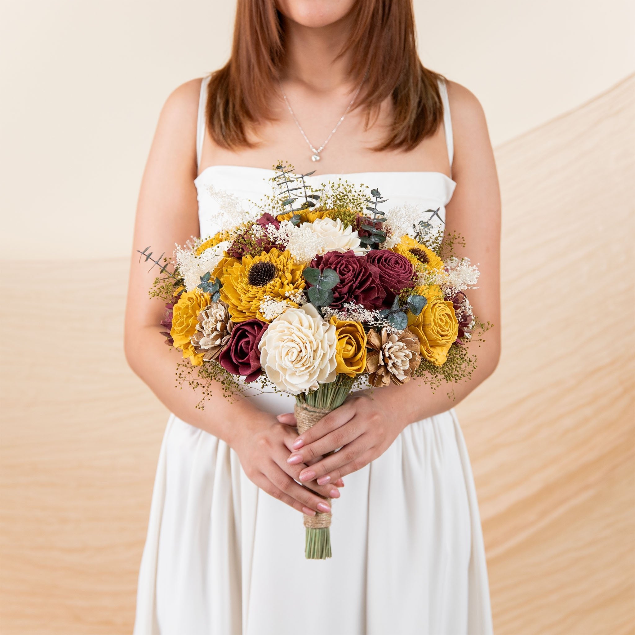 Sunflower Daze Bridal Bouquet – Sola Wood Flowers