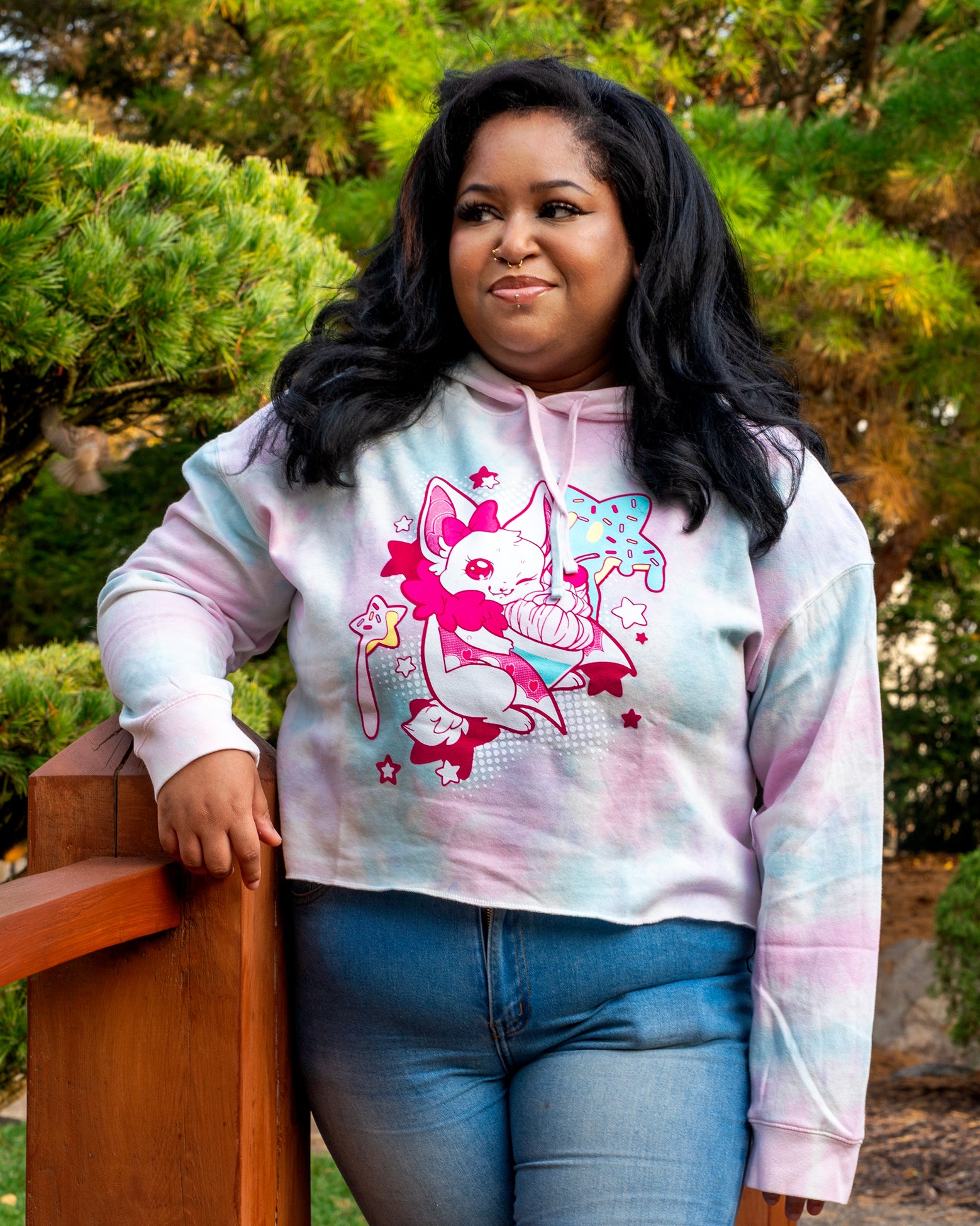 Leila Women's Cropped Hoodie – Sorbet Jungle