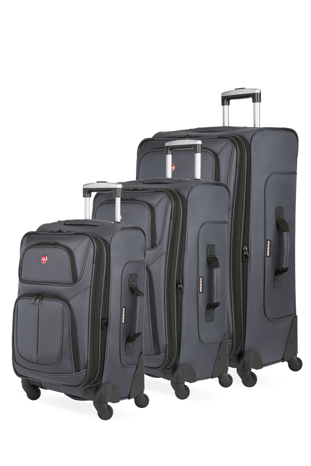 SWISSGEAR Sion 3-Piece Spinner Set in Dark Grey
