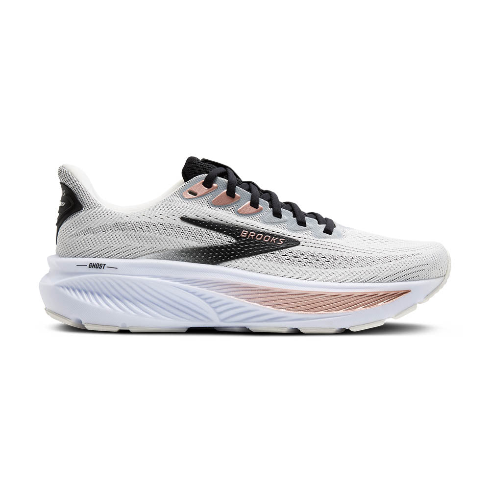 Women's Ghost 17 - White / Black / Rose Gold – Steve's Shoes