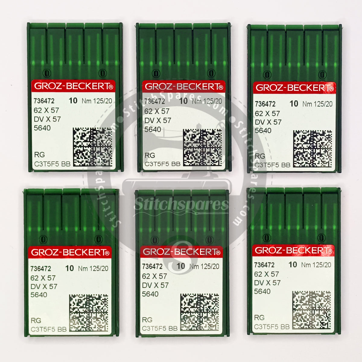 736472 62 X 57 DV X 57 Nm 125/20 RG Groz Beckert Sewing Machine