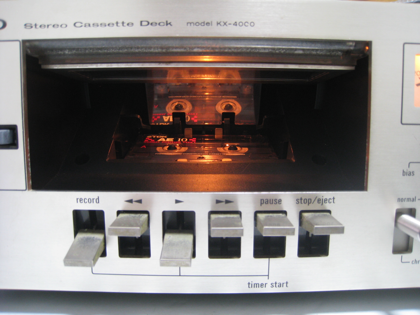 TRIO カセットデッキ KX-4000の修理