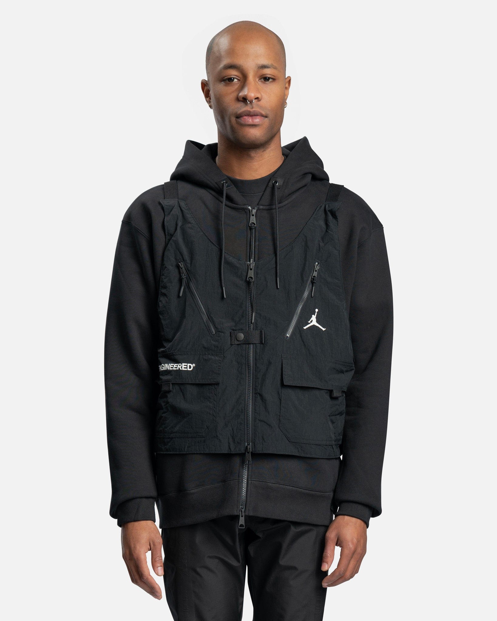 23 Engineered Full Zip Hoodie in Black – SVRN
